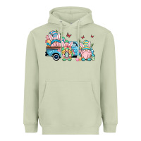 Matcha Easter gnomes truck Heavyweight Hoodie - OliviaCreatesArt