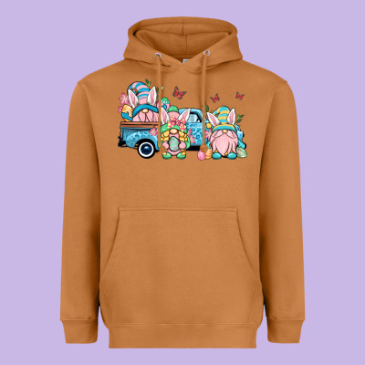 Easter Gnomes Truck Heavyweight Hoodie Designed By Oliviacreatesart