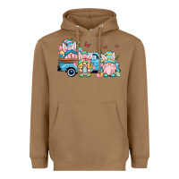 Toasted Coconut Easter gnomes truck Heavyweight Hoodie - OliviaCreatesArt
