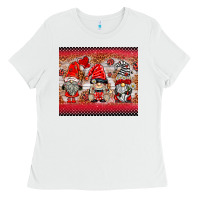 White ladybug gnomies Ladies Tee - BarkalooDesign