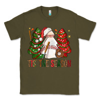Army Green tis' the season baseball christmas cakes bbs Classic Tee - BundleAndBundleShop