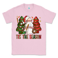 Bubblegum Pink tis' the season baseball christmas cakes bbs Classic Tee - BundleAndBundleShop