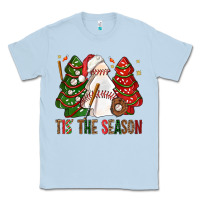 Dusty Blue tis' the season baseball christmas cakes bbs Classic Tee - BundleAndBundleShop