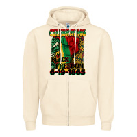 Sandshell celebrating black freedom 6 19 1865 juneteenth Zipper Hoodie - CowGirlArtShop