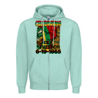 Celebrating Black Freedom 6 19 1865 Juneteenth Zipper Hoodie | Teevron