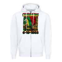 White celebrating black freedom 6 19 1865 juneteenth Zipper Hoodie - CowGirlArtShop