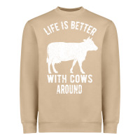 Mushroom Life Is Better With Cows Around Heavyweight Sweatshirt - Bettercallsaul