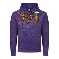 Cloud Purple peace love coffee Vintage Hoodie - Jasminsmagicworld