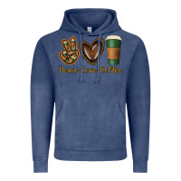Vintage Denim peace love coffee Vintage Hoodie - Jasminsmagicworld