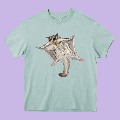 Sugar Glider Heavy Core Tee Designed By Lillyallendesigns