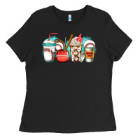 Black baseball coffee cups Ladies Tee - Jasminsmagicworld