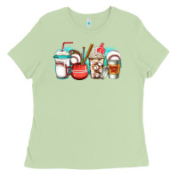 Matcha baseball coffee cups Ladies Tee - Jasminsmagicworld