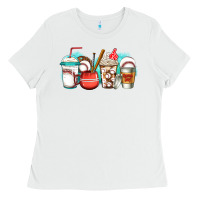 White baseball coffee cups Ladies Tee - Jasminsmagicworld