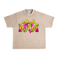 French Oak Softball Mom Breast Cancer Urban Heavy Tee - BundleAndBundleShop