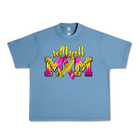 Pebble Blue Softball Mom Breast Cancer Urban Heavy Tee - BundleAndBundleShop