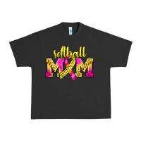 Pigment Black Softball Mom Breast Cancer Urban Heavy Tee - BundleAndBundleShop