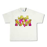Pistachio Softball Mom Breast Cancer Urban Heavy Tee - BundleAndBundleShop