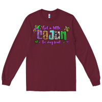 Burgundy got a little cajun in my soul Long Sleeve Tee - Jasminsmagicworld