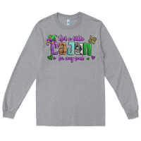 Heather Grey got a little cajun in my soul Long Sleeve Tee - Jasminsmagicworld