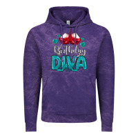 Cloud Purple birthday diva turquoise Vintage Hoodie - MaliasSmallBusiness