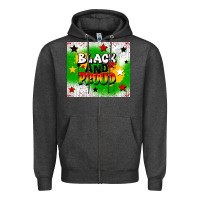 Charcoal Heather black and proud Zipper Hoodie - CowGirlArtShop