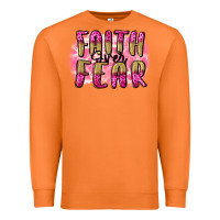 Carrot Faith over fear  Breast Cancer Awareness Premium Sweatshirt - FaDigitalArtStudio