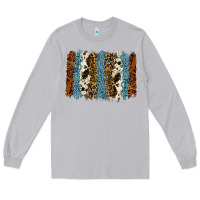 Moon Dust tool leather leopard cowhide backround Long Sleeve Tee - RanaPortraitStore