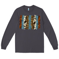 Smoke tool leather leopard cowhide backround Long Sleeve Tee - RanaPortraitStore