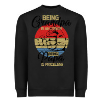 Black Being Grandpa İs An Honor Being Papa İs Priceless Heavyweight Sweatshirt - Bettercallsaul