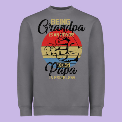 Being Grandpa İs An Honor Being Papa İs Priceless Heavyweight Sweatshirt Designed By Bettercallsaul