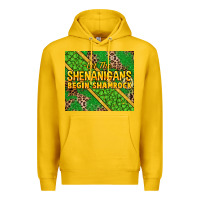 Lemon Let the shenanigans begin shamrock tumbler Premium Hoodie - HowdyJamesFarm