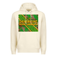 Sandshell Let the shenanigans begin shamrock tumbler Premium Hoodie - HowdyJamesFarm