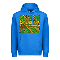 True Royal Let the shenanigans begin shamrock tumbler Premium Hoodie - HowdyJamesFarm
