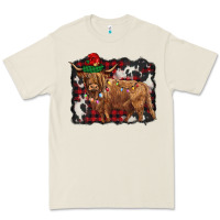 Bone christmas highland cow Premium Tee - BarkalooDesign