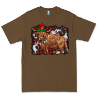 Cacao christmas highland cow Premium Tee - BarkalooDesign