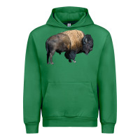 Emerald Bison Buffalo Urban Hoodie - LillyAllenDesigns