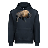 Navy Bison Buffalo Urban Hoodie - LillyAllenDesigns