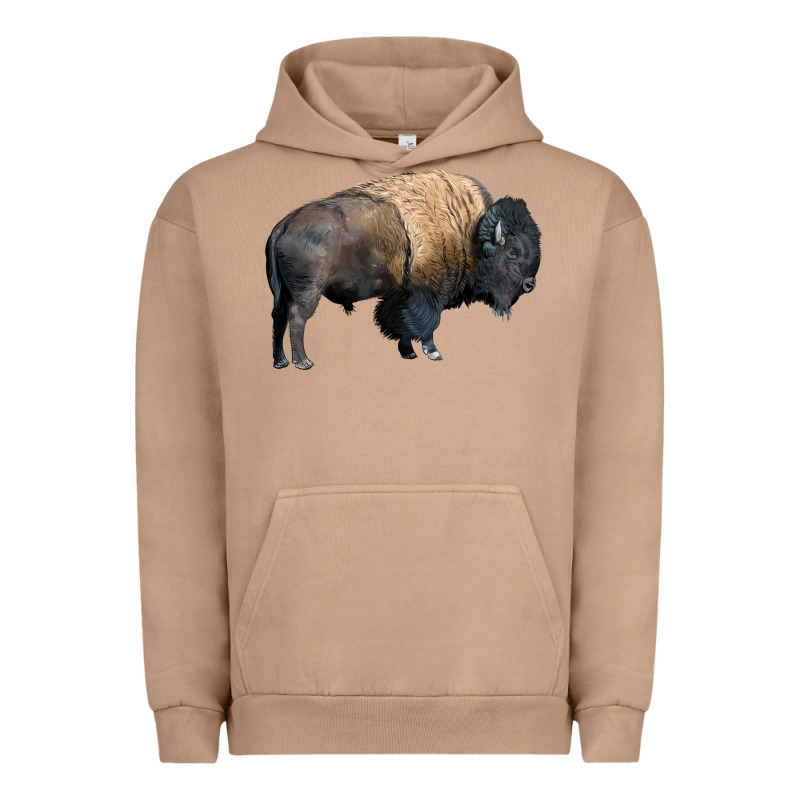 Bison Buffalo Urban Hoodie by LillyAllenDesigns | Teevron