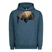 Pigment Midnight Navy Bison Buffalo Urban Hoodie - LillyAllenDesigns