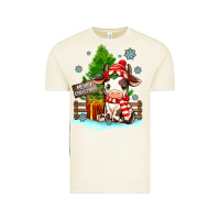 Vintage Arctic merry christmas cow Vintage Tee - MaliasSmallBusiness