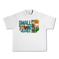 Lunar Rock Small Town Mama With Sheeps Urban Heavy Tee - BundleAndBundleShop