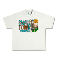 Pistachio Small Town Mama With Sheeps Urban Heavy Tee - BundleAndBundleShop