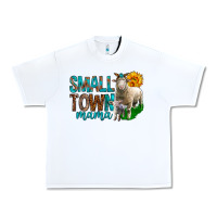 Small Town Mama With Sheeps Urban Heavy Tee | Teevron