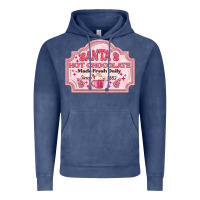 Vintage Denim santas hot chocolate Vintage Hoodie - MaliasSmallBusiness