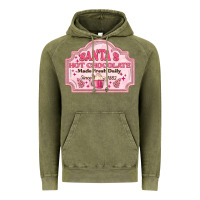 Vintage Olive santas hot chocolate Vintage Hoodie - MaliasSmallBusiness