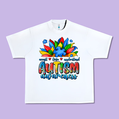 Autism Awareness Accept Love Understand Urban Heavy Tee Designed By Jahusdesignshop