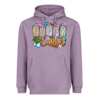 Lavender Happy Easter Heavyweight Hoodie - OliviaCreatesArt