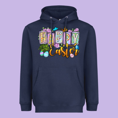Happy Easter Heavyweight Hoodie Designed By Oliviacreatesart