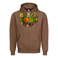 Chestnut black teacher magic juneteenth Zipper Hoodie - CowGirlArtShop