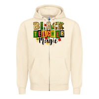 Sandshell black teacher magic juneteenth Zipper Hoodie - CowGirlArtShop